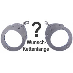 CLEJUSO - Handschellen Nr.12 Wunschkettenlänge rostfrei